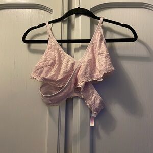 PINK Victoria's Secret Light Pink Lace Bralette
